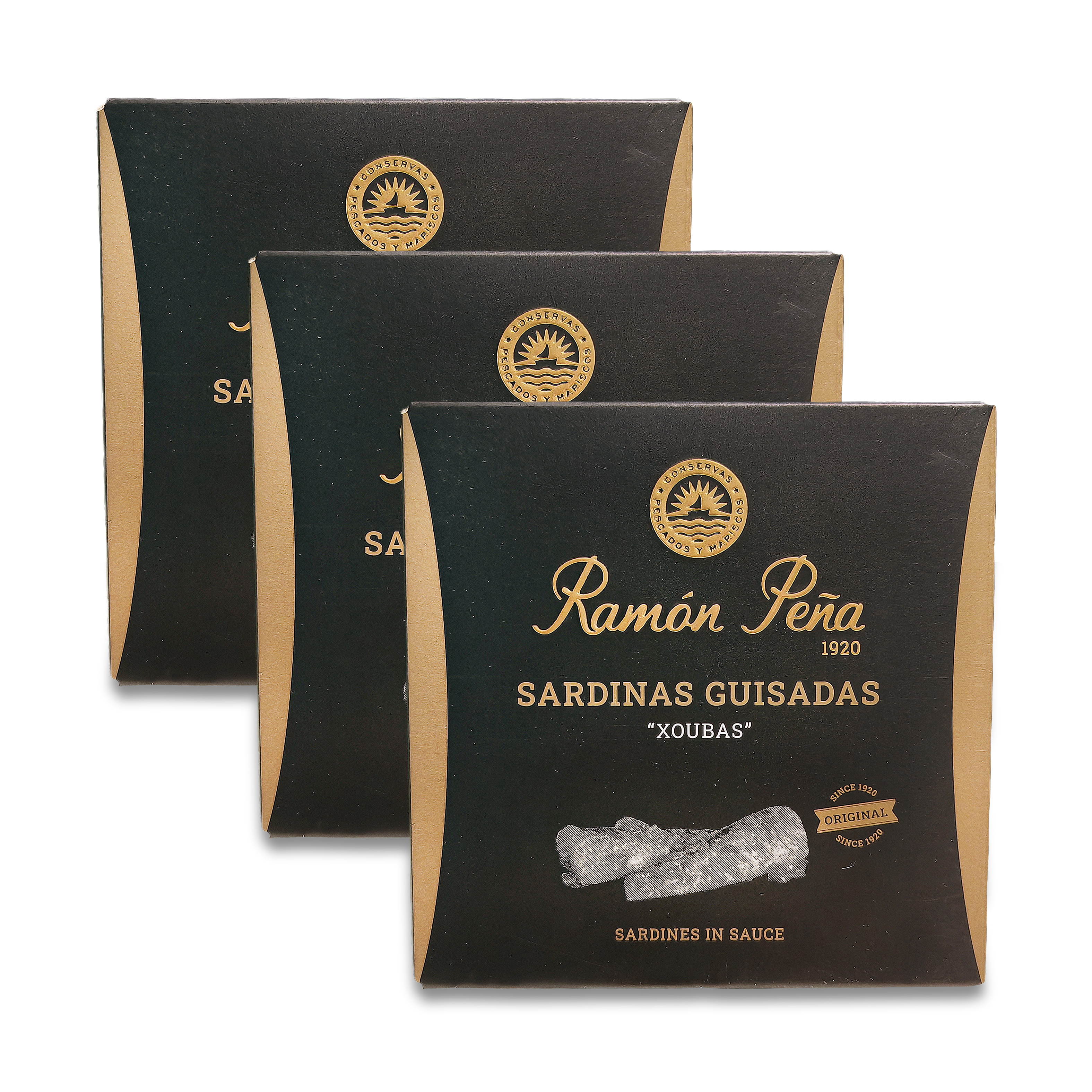 Sardinas guisadas "xoubas" de Ramón Peña (Pack de 3 unidades de 130gr)