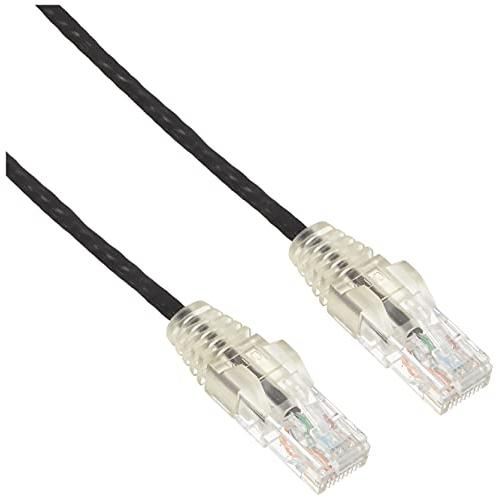 StarTech.com Cable de 2m de Red Ethernet Cat6 Delgado Sin Enganches - Cable de Red Snagless - Negro