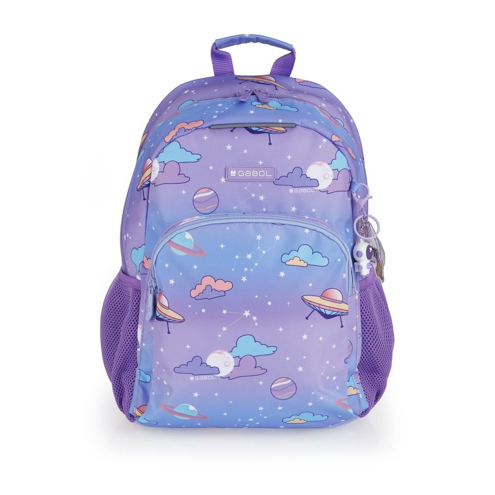 GABOL MOCHILA ESCOLAR 41X31 REJILLA ADAPT. COSMOS + COLGANTE COSMOS 18x41x31 Cms.
