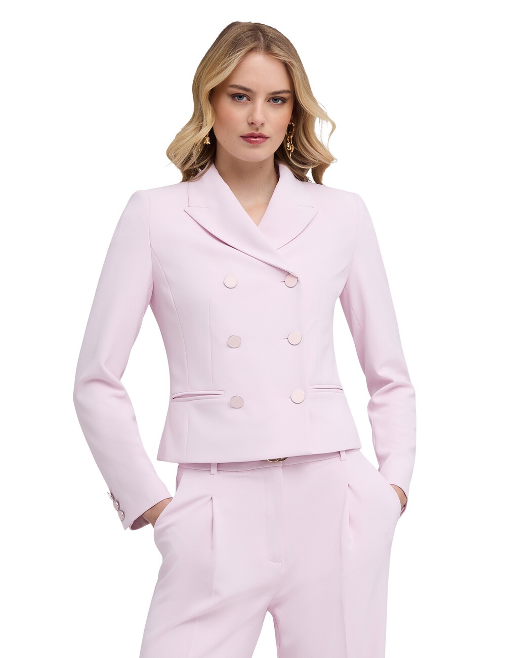 Motivi - Chaqueta cruzada en cady crêpe
