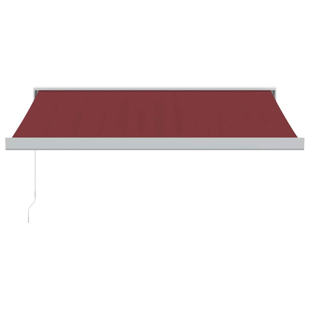 vidaXL Toldo retráctil manual burdeos 300x250 cm