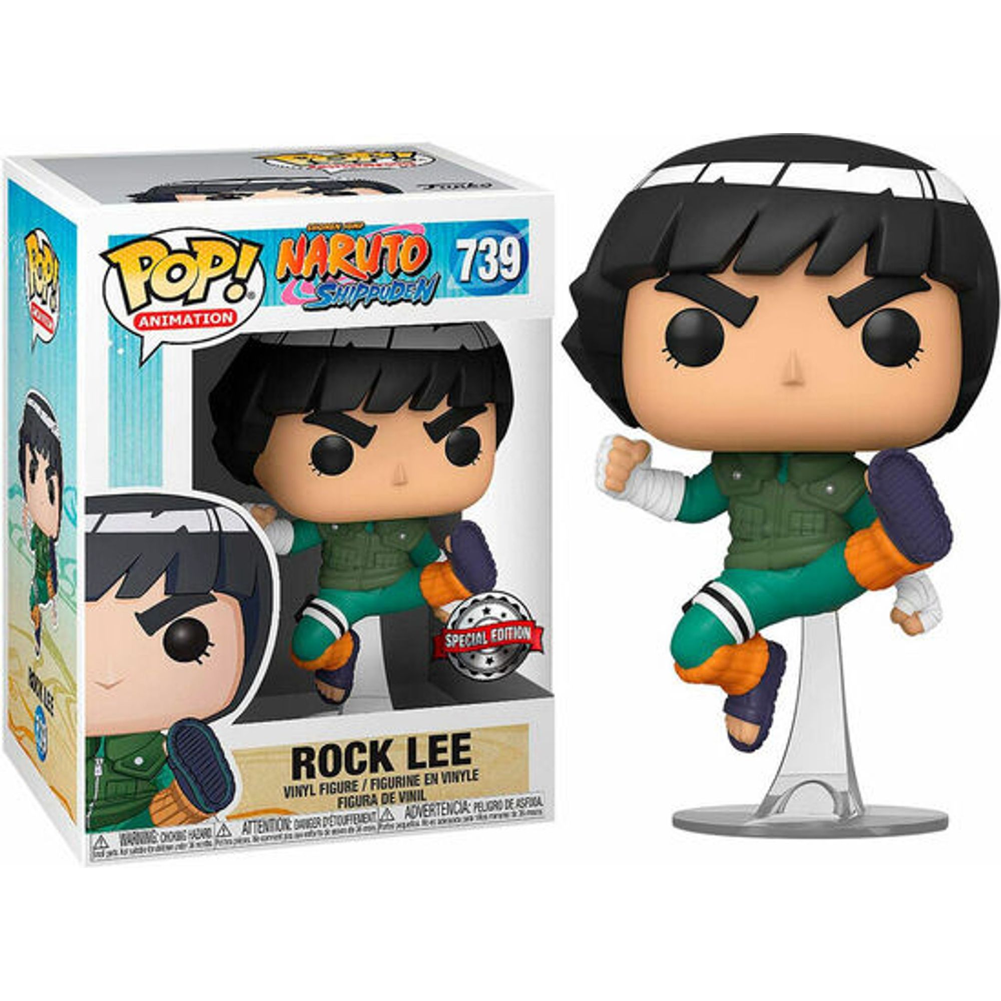 Funko - Figura Pop Naruto Rock Lee Exclusive - Funko Pop Coleccionable De Edición Limitada - Funko Pop Diseño Detallado Y Realista - Funko Pop Ideal Para Regalo - Funko Pop Gran Variedad De Personajes