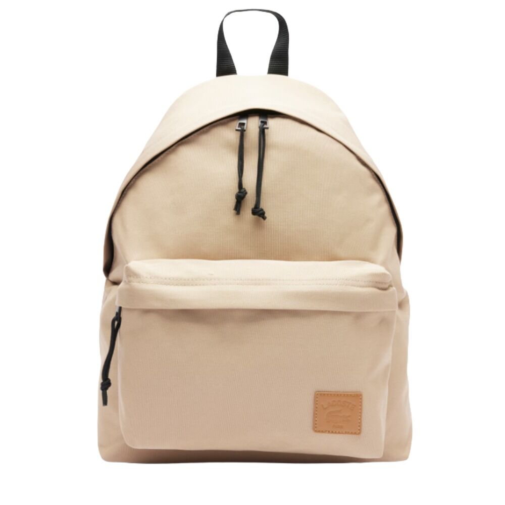 Mochila Beige Lacoste Casual Croc Viennois Ligera Y Práctica
