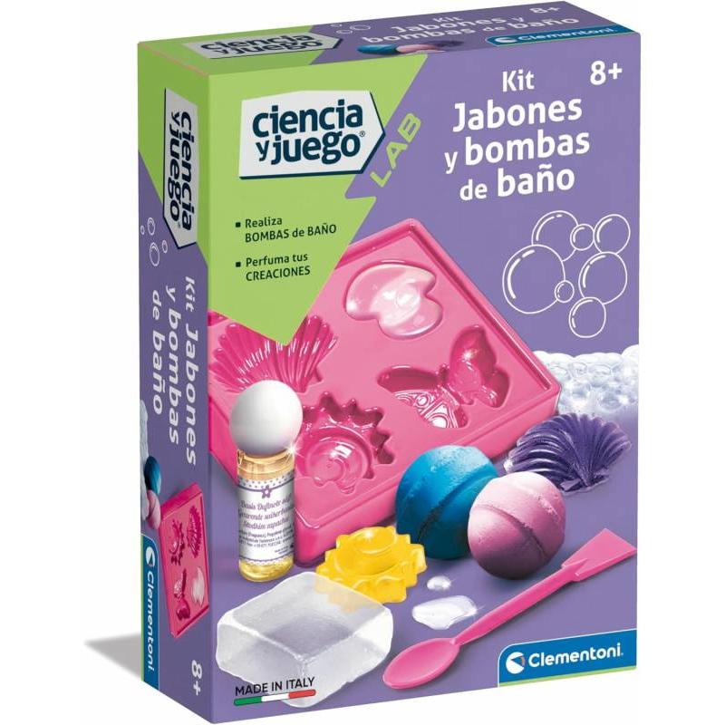 KIT JABONES Y BOMBAS DE BAÑO CIENCIA Y JUEGO DE CLEMENTONI