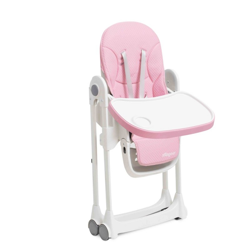 Trona plegable infantil respaldo reclinable VITTO rosa, azul, amarillo