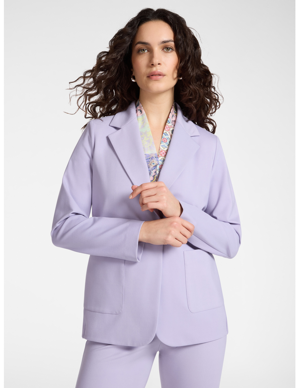 Elena Mirò - Blazer de un botón en punto Milano
