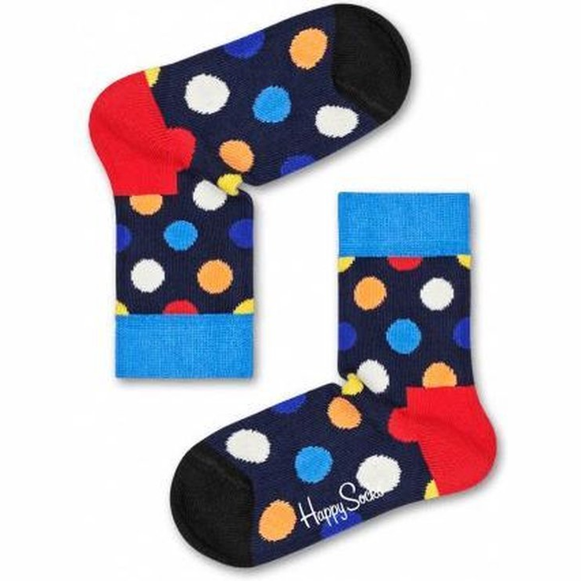Happy Socks Calcetines Big Dot para Niño Talla 12-24M Estampado de Círculos en Varios Colores