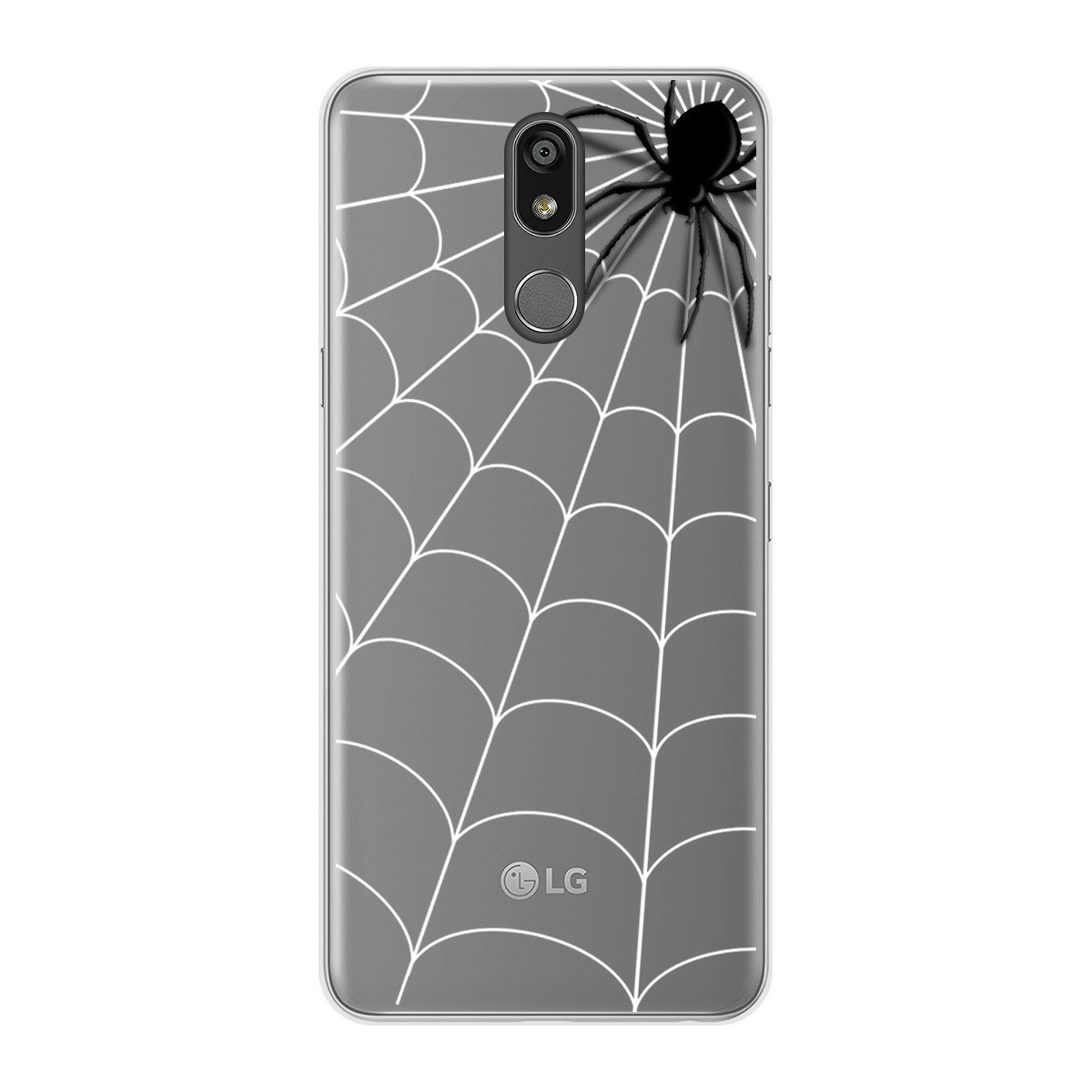 Tumundosmartphone Funda Gel Transparente para Lg K40 diseño Araña Dibujos