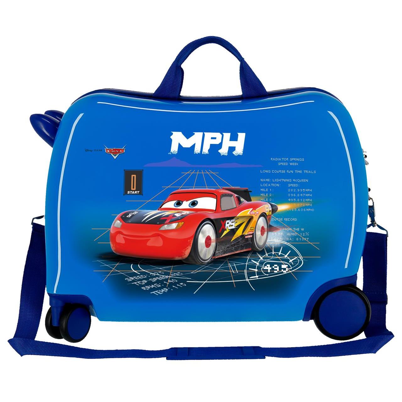Disney Cars Maleta Correpasillos ABS Rígida Cars Rocket Racing Azul