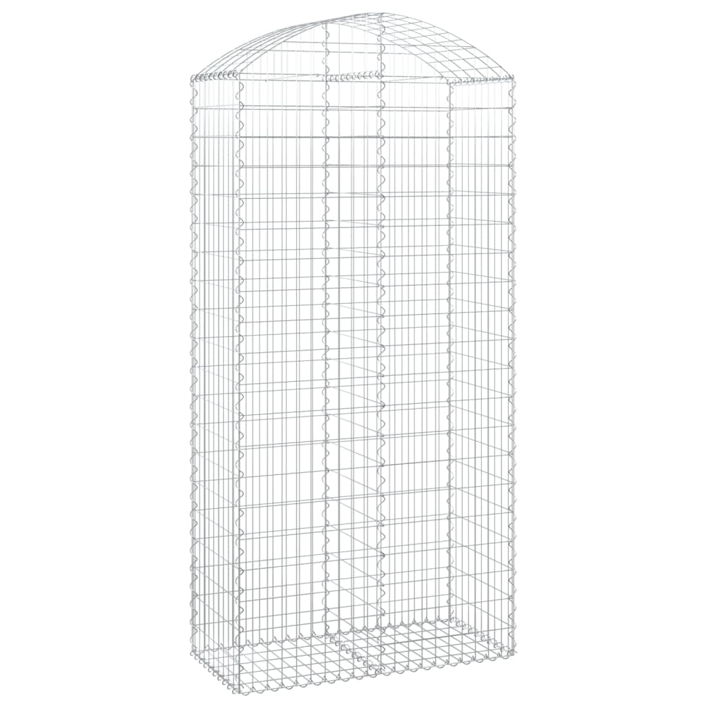Cesta de Gaviones Vidaxl de Hierro Galvanizado - 100x30x40/60 Cm