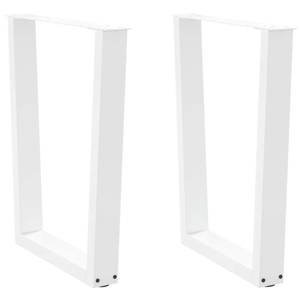 vidaXL Patas para mesa de comedor en forma de V (2 unidades) 60 x (72-73,3) cm, acero