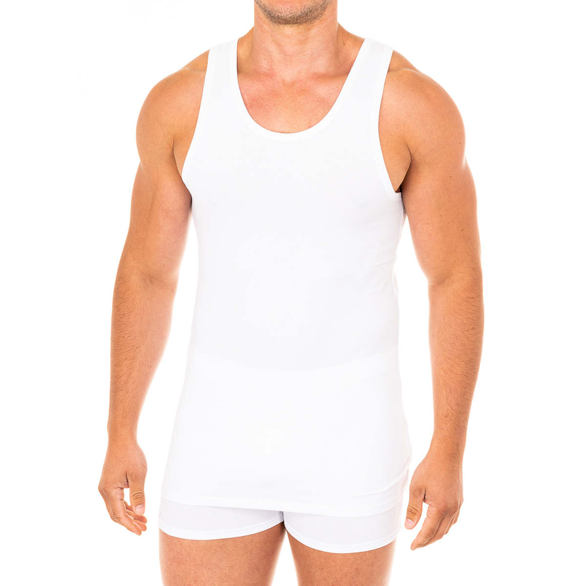 Abanderado-Camiseta tirante ancho y cuello redondo para Hombre A0DGN