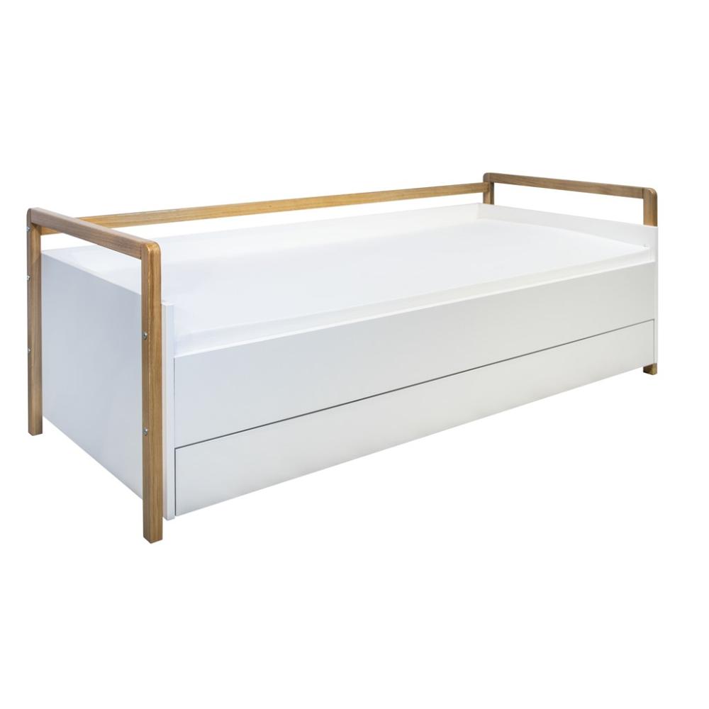 Sofá 180 x 80 cm Kocot Kids com gaveta Victor White