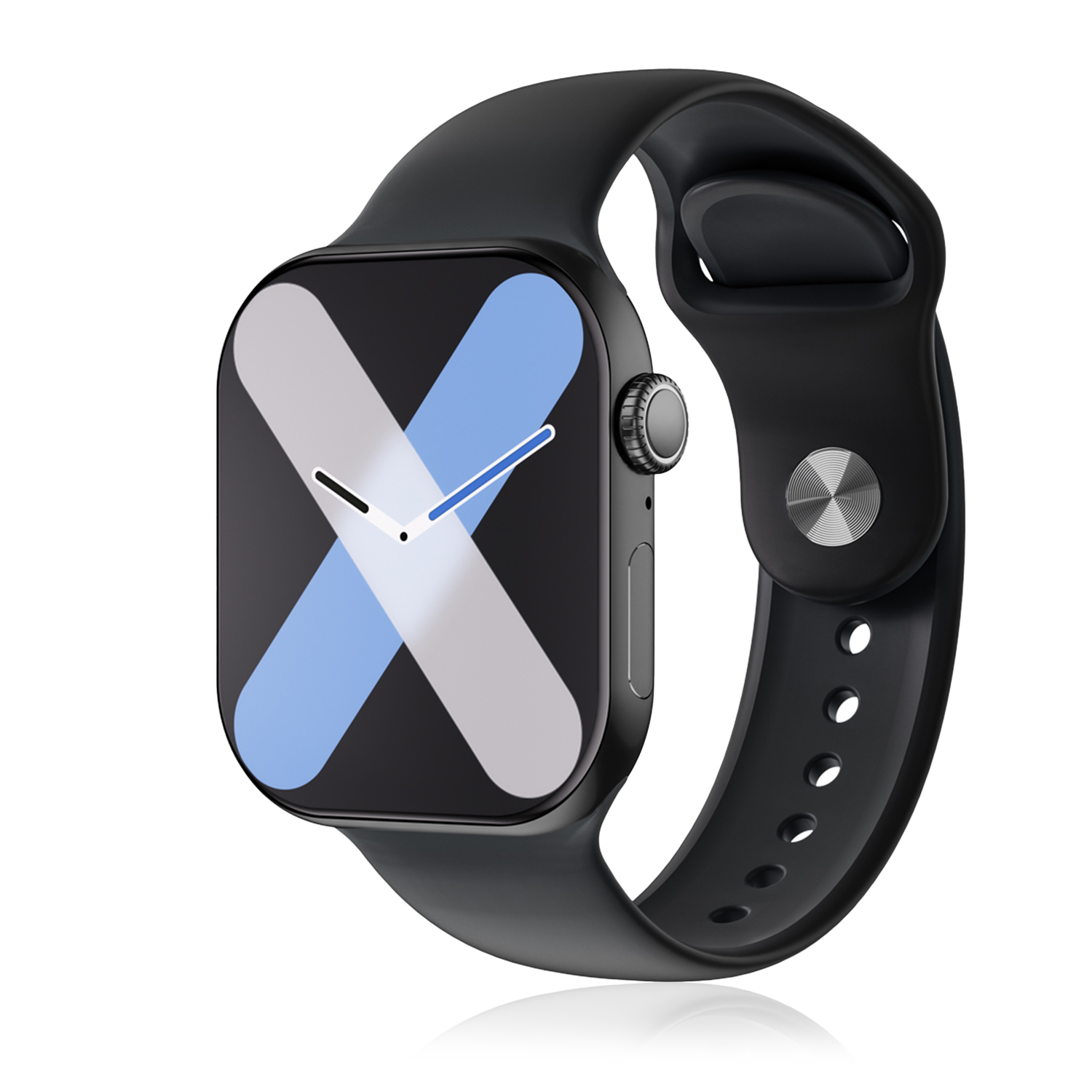 DAM. Smartwatch S10 con monitor cardiaco avanzado, ECG, azúcar en sangre, llamadas Bluetooth. Traductor por voz, ChatGPT y juegos de habilidad. 4x1x5cm.