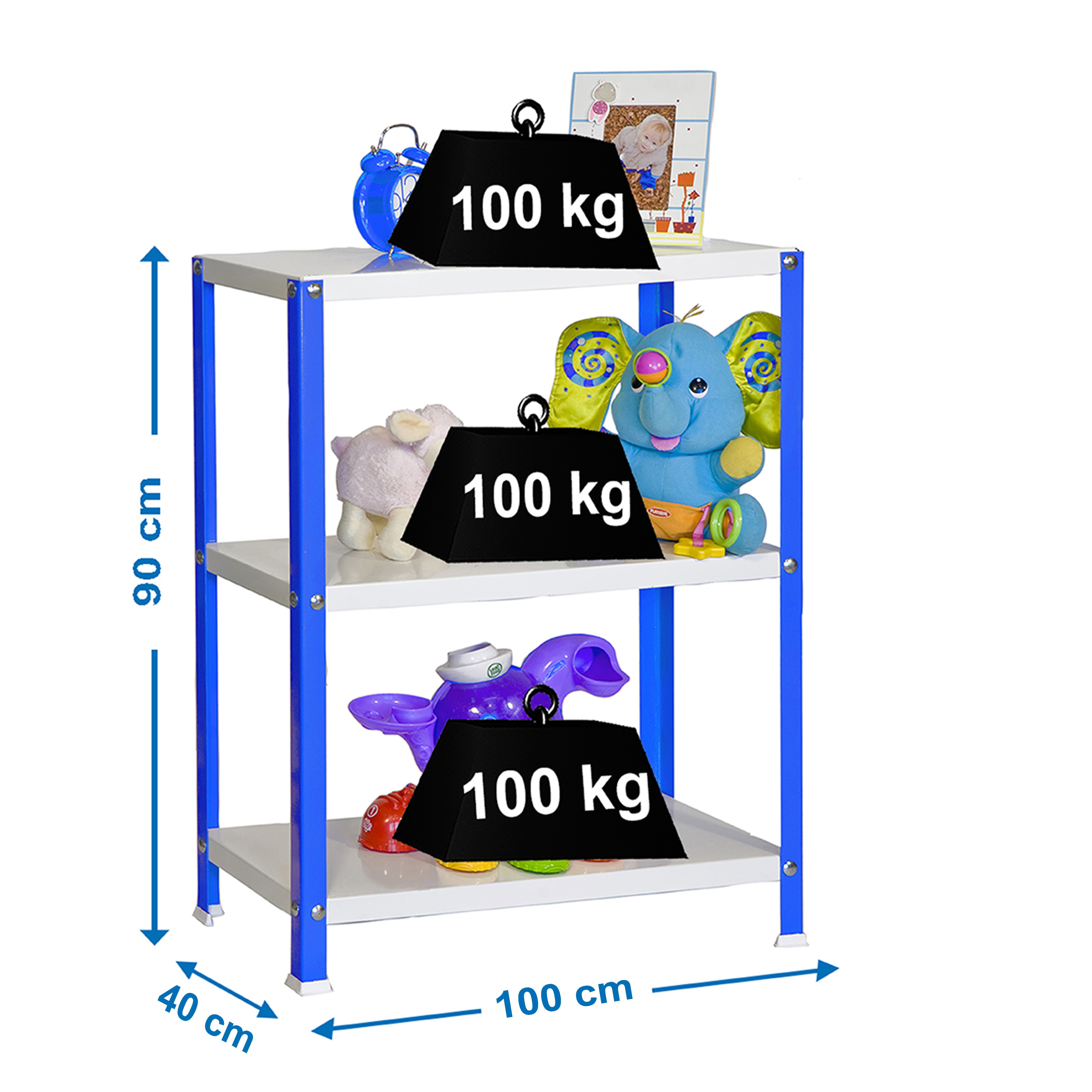 Estantería SIMONRACK Simonhome classic plus 3/400 azul/blanco