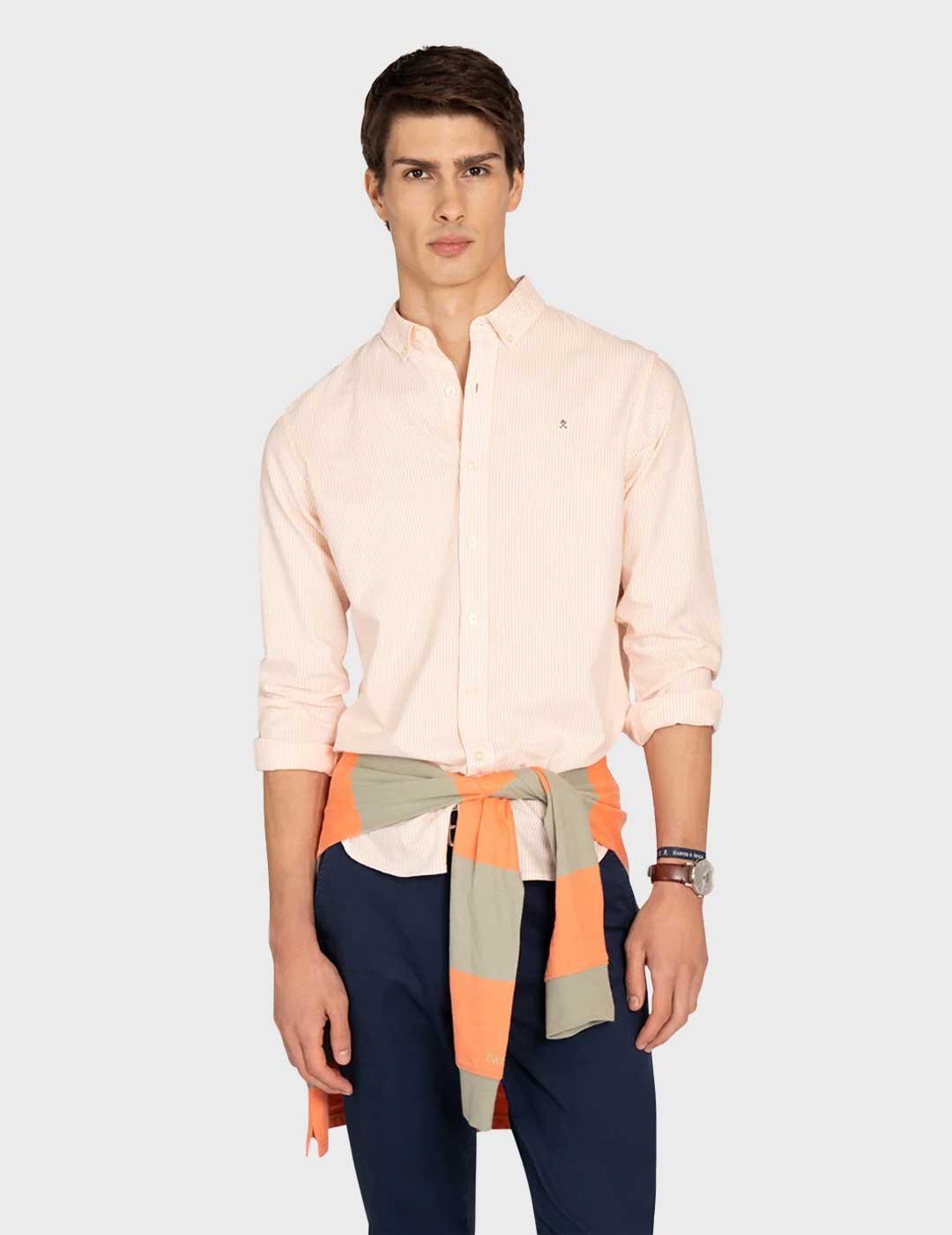 Harper & Neyer Mediterraneo camisa naranja para hombre