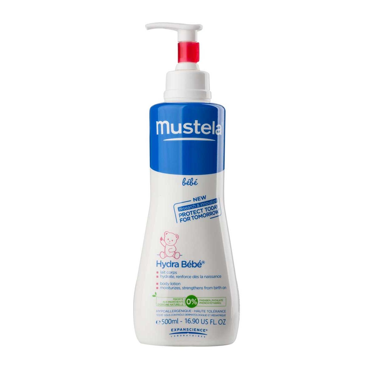 Mustela hydra leche corporal hidradante para cuerpo del bebé 500 ml