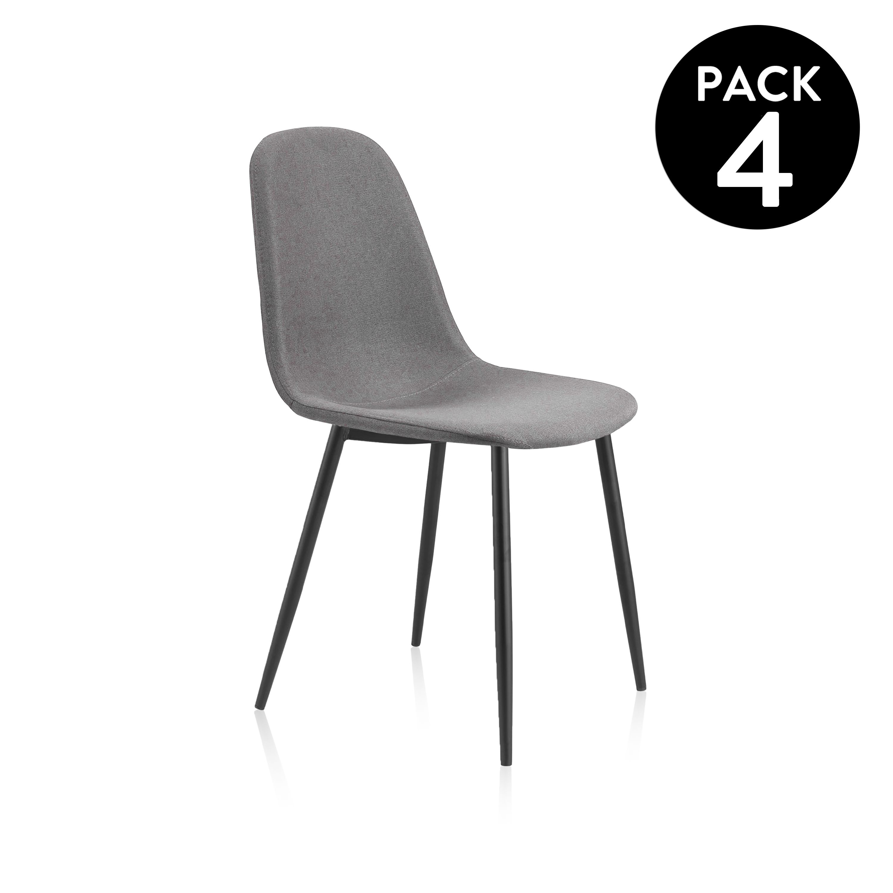 Pack 4 sillas de comedor Hall