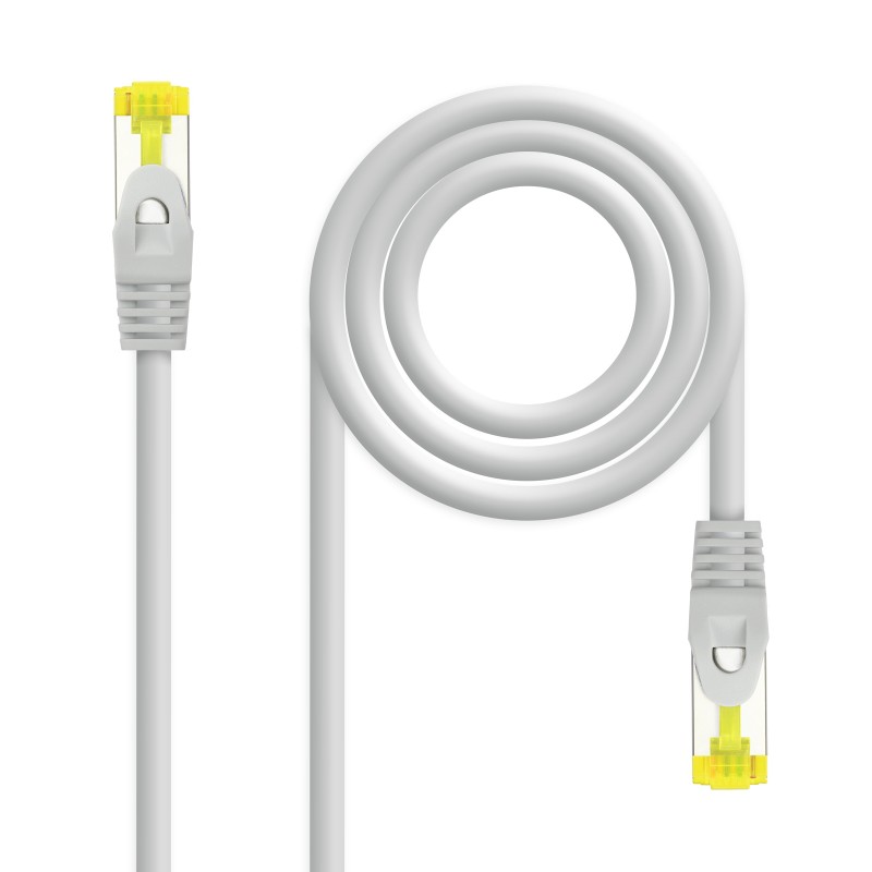 Nanocable - Cable de red latiguillo RJ45 LSZH Cat.6A SFTP AWG26, Gris, 15 m 10.20.1915