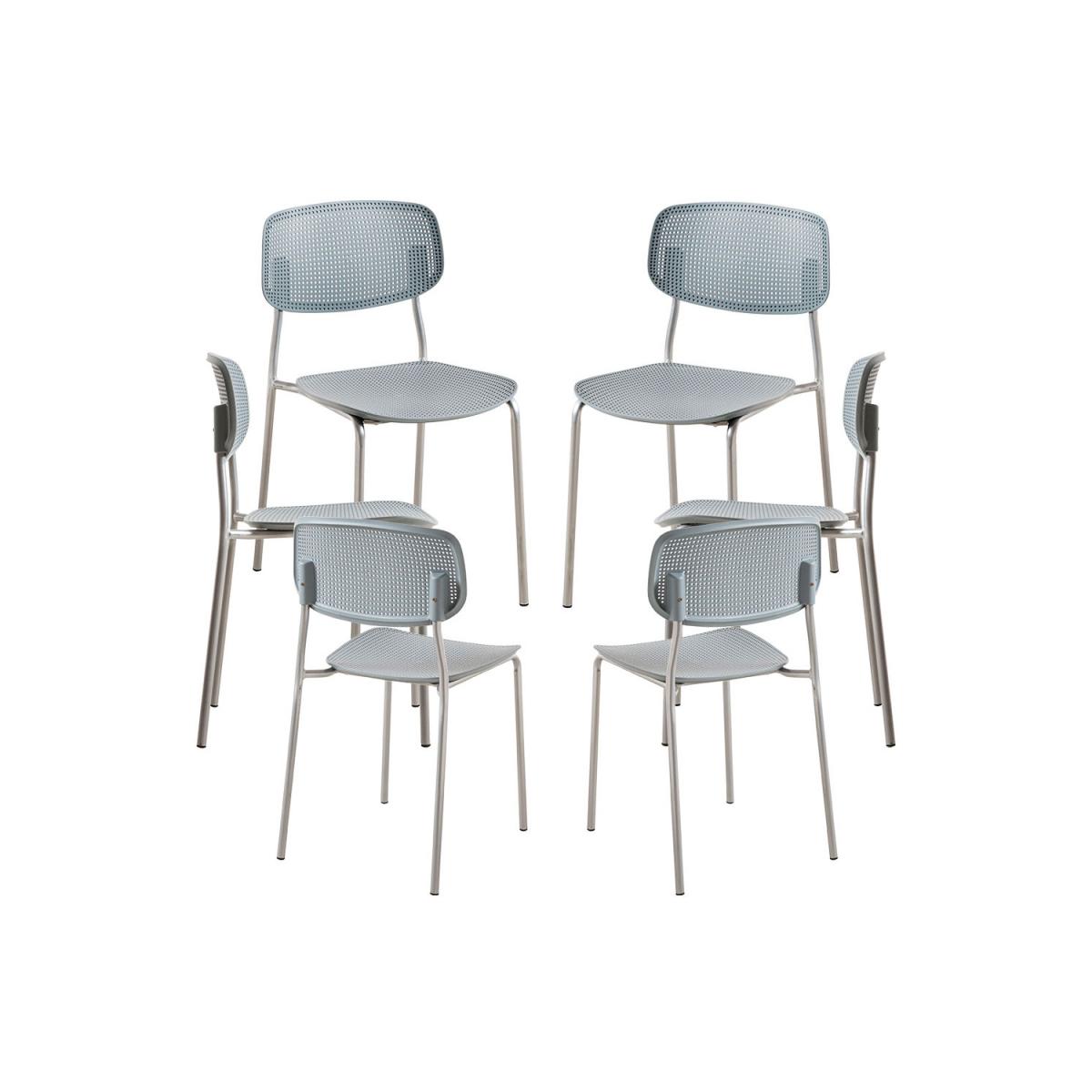Regalos Miguel - Packs Sillas Comedor - Pack 6 Sillas Piki - Gris