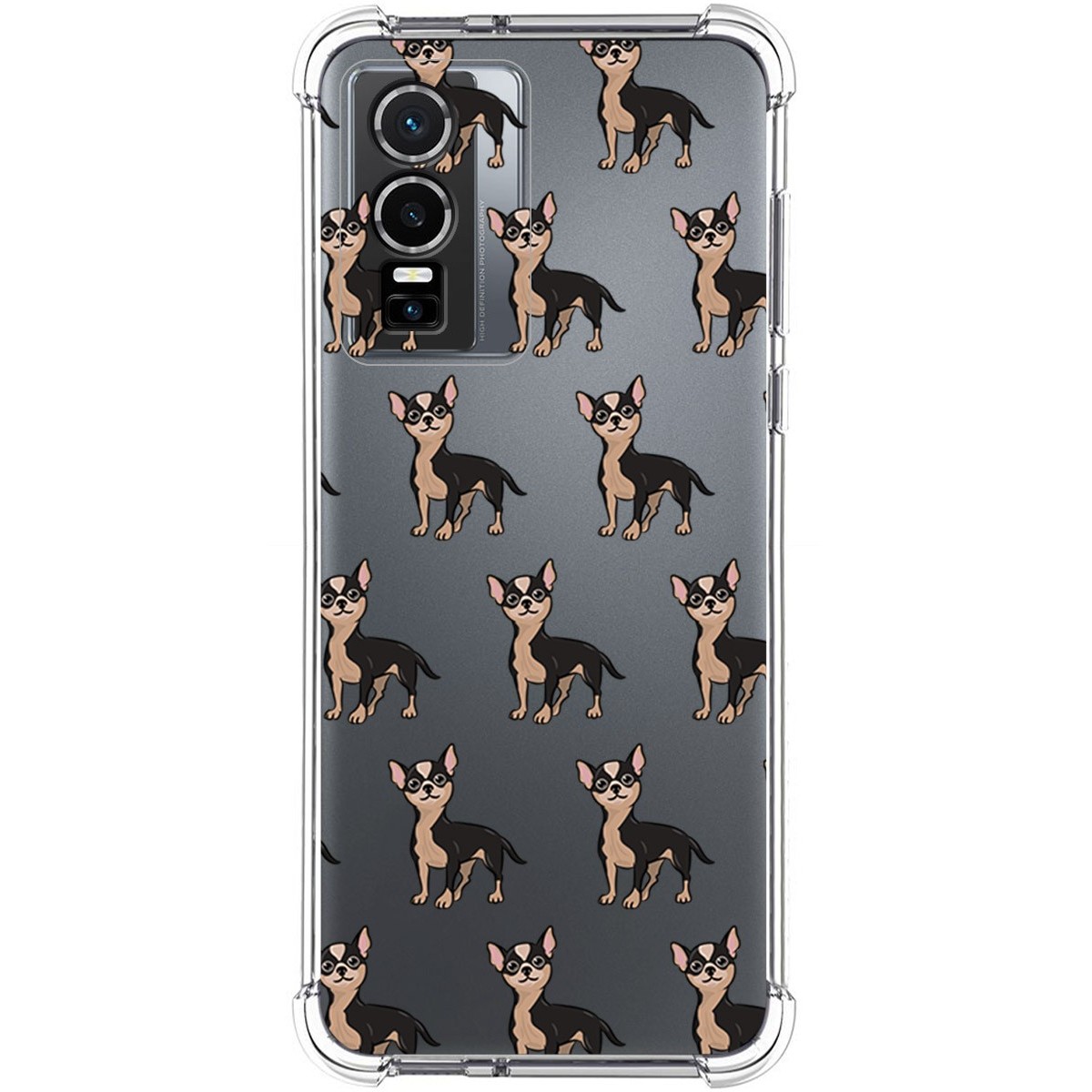 Funda Silicona Antigolpes para Vivo Y76 5G diseño Perros 11 Dibujos