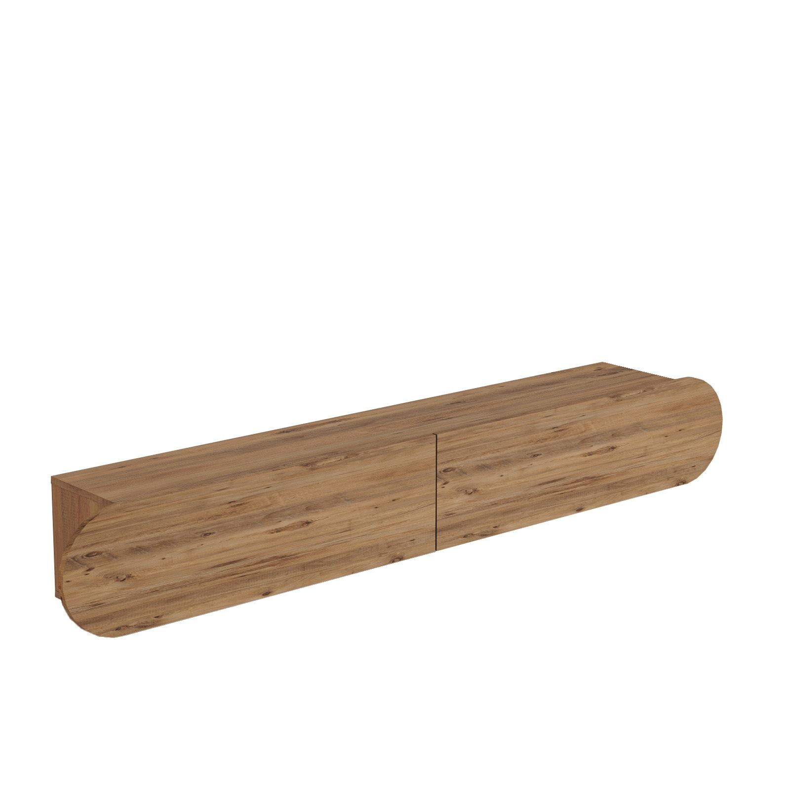 Habitat y Jardin - Soporte de TV de madera "LUM1" - 180 x 31 x 29 cm - Marrón