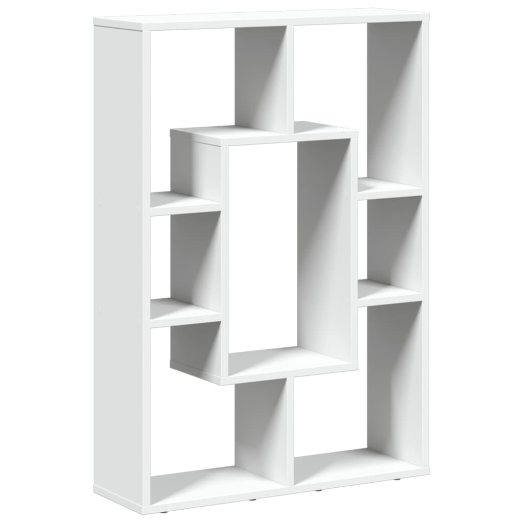 vidaXL Librería de madera de ingeniería blanca 63x20x90 cm