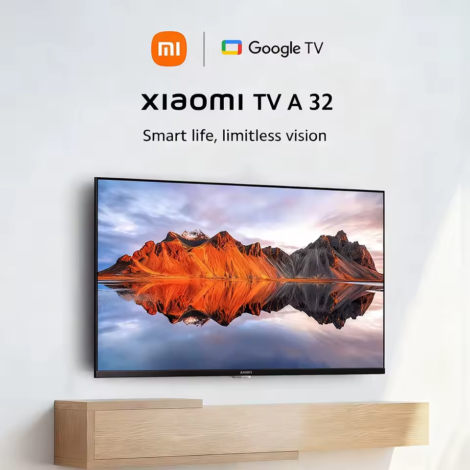 Xiaomi TV A 32, Tamaño compacto con pantalla colorida, sonido dinámico con audio Dolby ™ , DTS-X y DTS Virtual:X, Fini metálico de alta gama