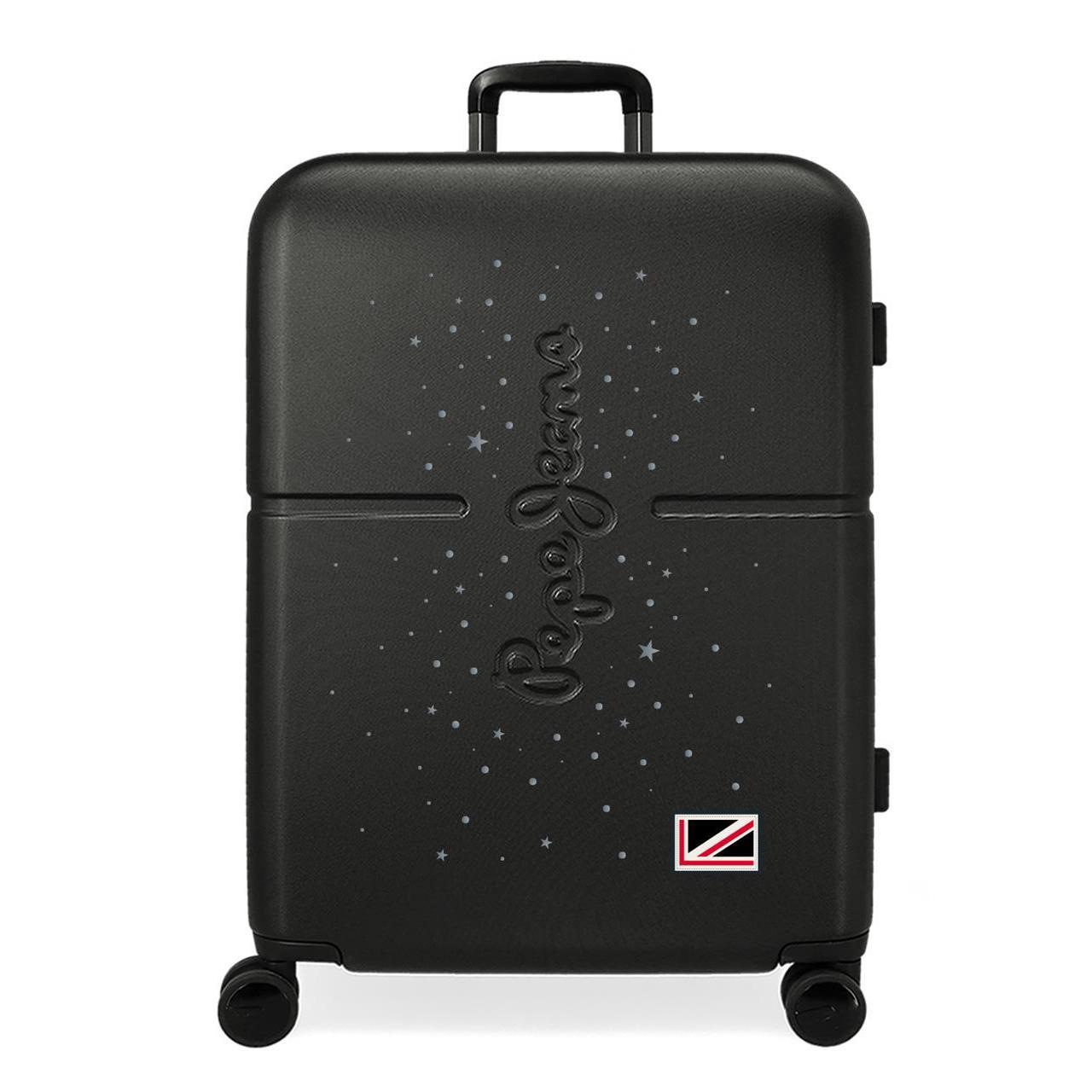 Maleta mediana Pepe jeans Jane negro 70x48x28cm