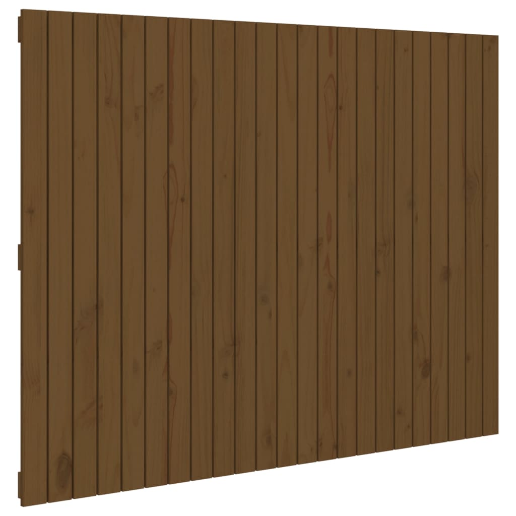 vidaXL Cabecero de cama de pared madera maciza de pino 146,5x3x110 cm