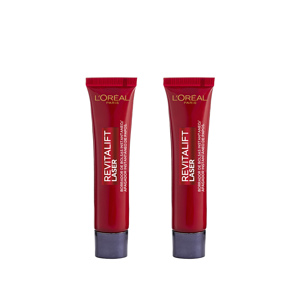 LORéal Paris | Revitalift Laser Borrador de Bolsas Instantáneo. Deshincha y Alisa Bolsa de los Ojos en 15 minutos*. Corrector de Ojos. Mirada Firme y Rejuvenecida. Contorno de Ojos Hombre y Mujer. 15ml