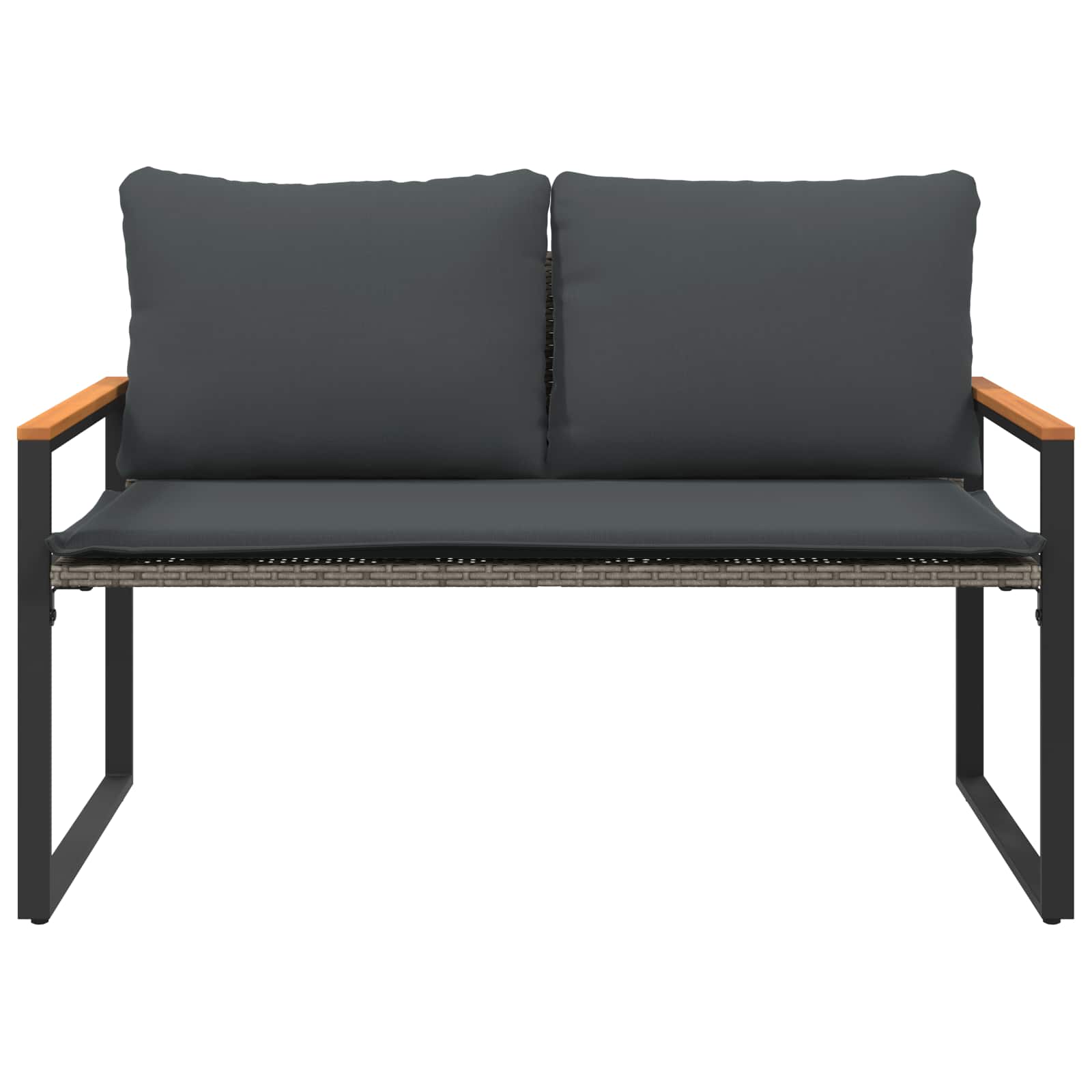 vidaXL Banco con cojín 115 x 65 x 72 cm Ratán