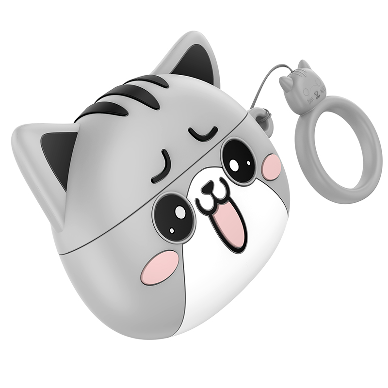 Hoco. EW48 Auriculares Bluetooth 5.3 TWS con funda de Gato “Cat” – 4 Horas de Autonomía, Estuche 300 mAh