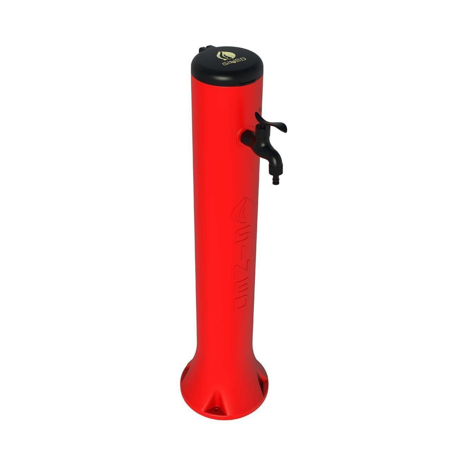 Fuente Jardín Tritone Hdpe Rojo Con Acoples Rápidos Sined
