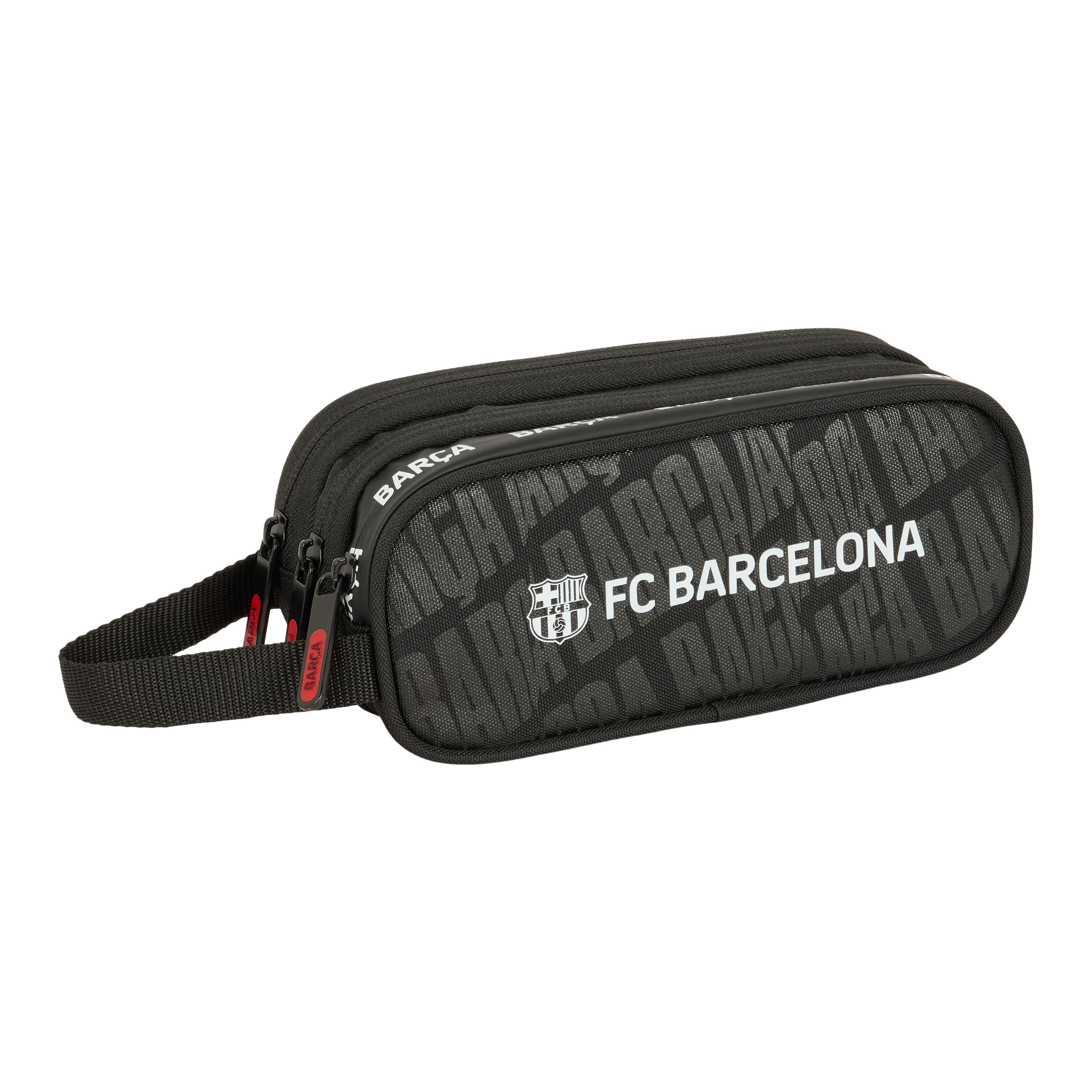 Portatodo Triple Oficial F.C. Barcelona con Tres Compartimentos - Safta