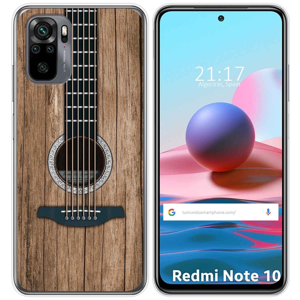 Tumundosmartphone Funda Gel Tpu para Xiaomi Redmi Note 10 / 10S diseño Madera 11 Dibujos