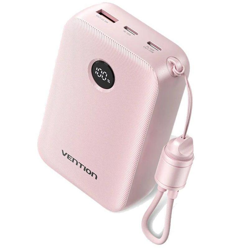 Powerbank 20000mAh Vention FKBP0-C/ 22.5W/ Rosa o Azul / Incluye Cable USB Tipo-C