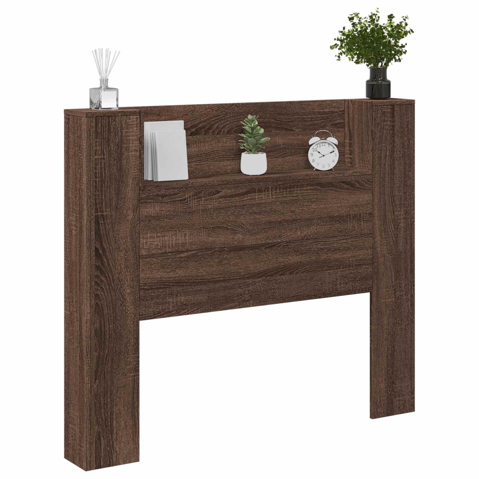 vidaXL Cabecero con estante Roble Marrón 120 x 16,5 x 103,5 cm