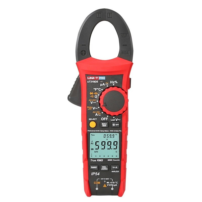 Pinza Amperimetrica Digital Multifuncion 600a Ac/dc 600v Ac/dc Ut219ds