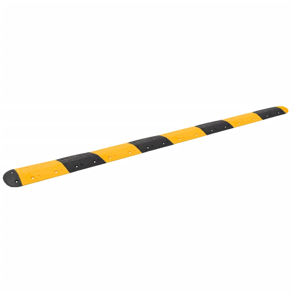 vidaXL Badén de Velocidad Resalto de Caucho Amarillo y Negro Dimensiones 129 x 32.5 x 4 cm,  226 x 32.5 x 4 cm,  323 x 32.5 x 4 cm y mas