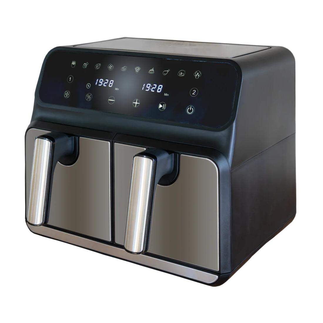 Unold 58685 freidora Doble 8 L Independiente 1700 W Freidora de aire caliente Negro, Gris