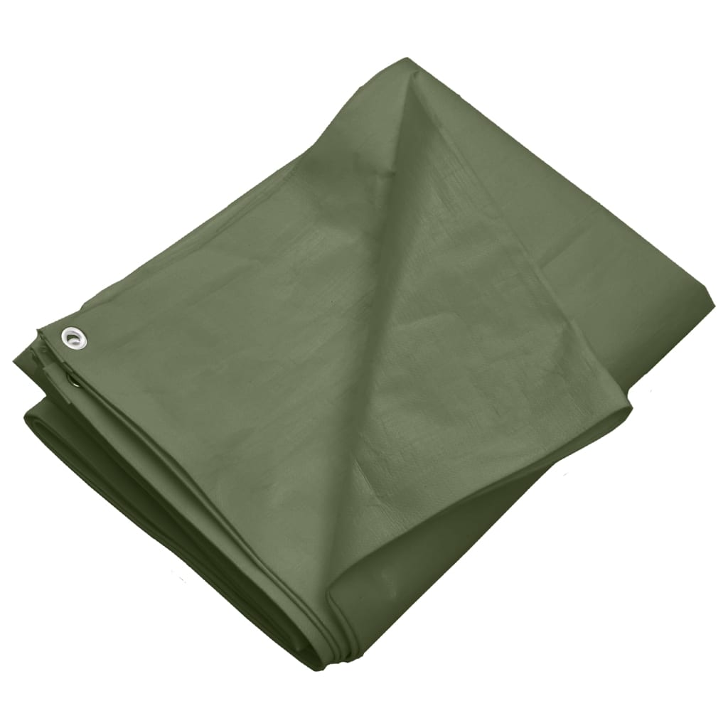 vidaXL Lona HDPE verde 260 g/m² Multitalle