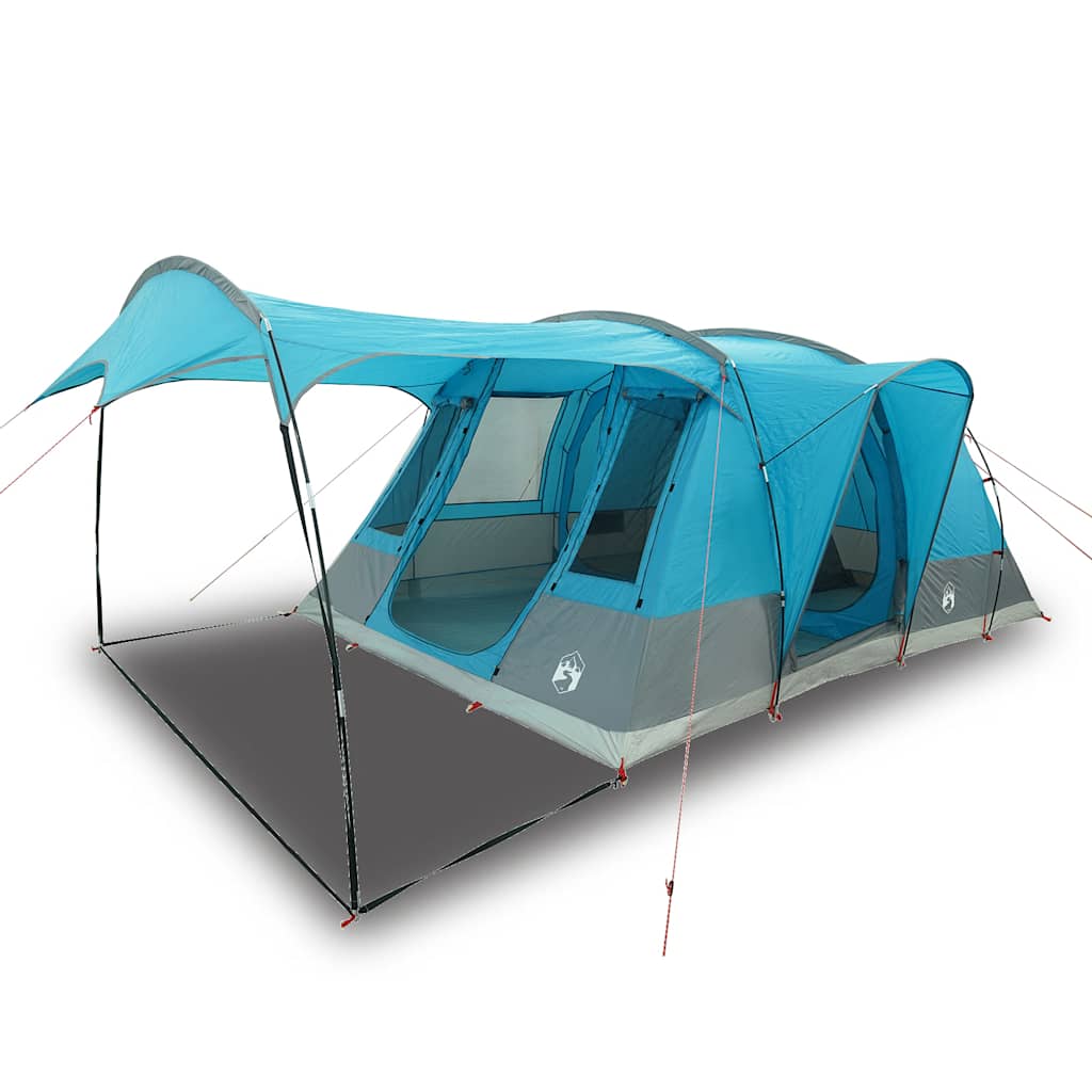 vidaXL Tienda de campaña túnel para 5 personas impermeable azul