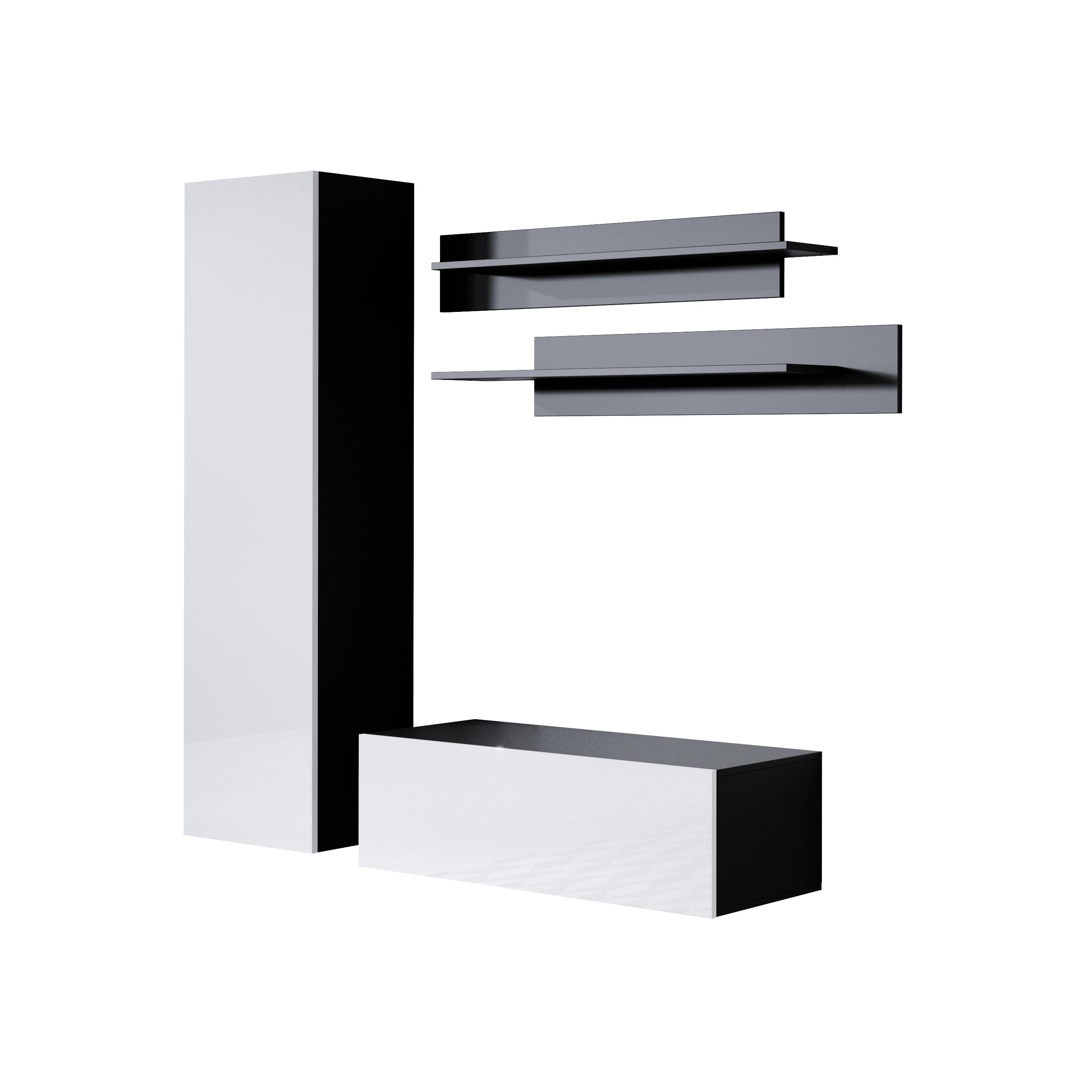 MB Muebles Bonitos -  Conjunto Mueble de Salón, Ancho 160cm, Más Colores, Mueble TV, Modelo Luke 1