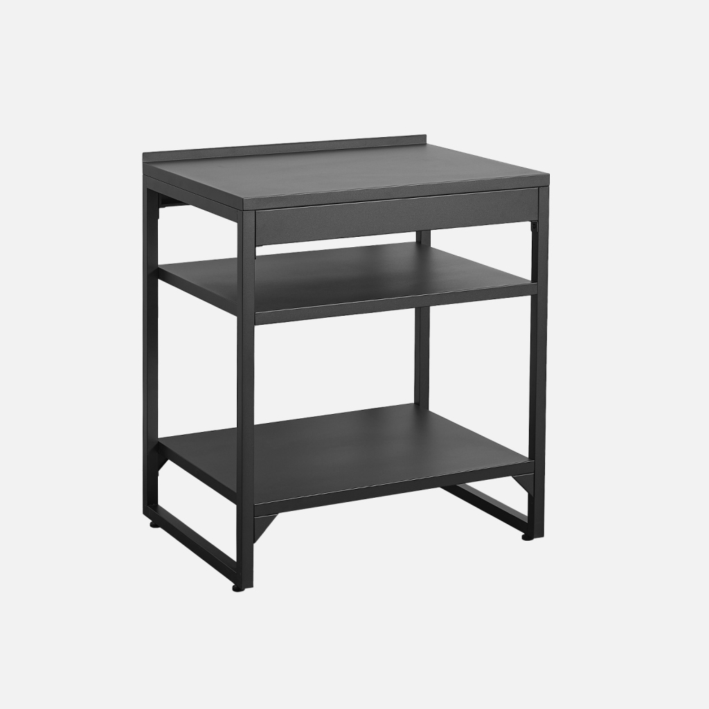 sweeek - Módulo cocina exterior de acero 2 estante, L80cm , Kea , 80x60x90