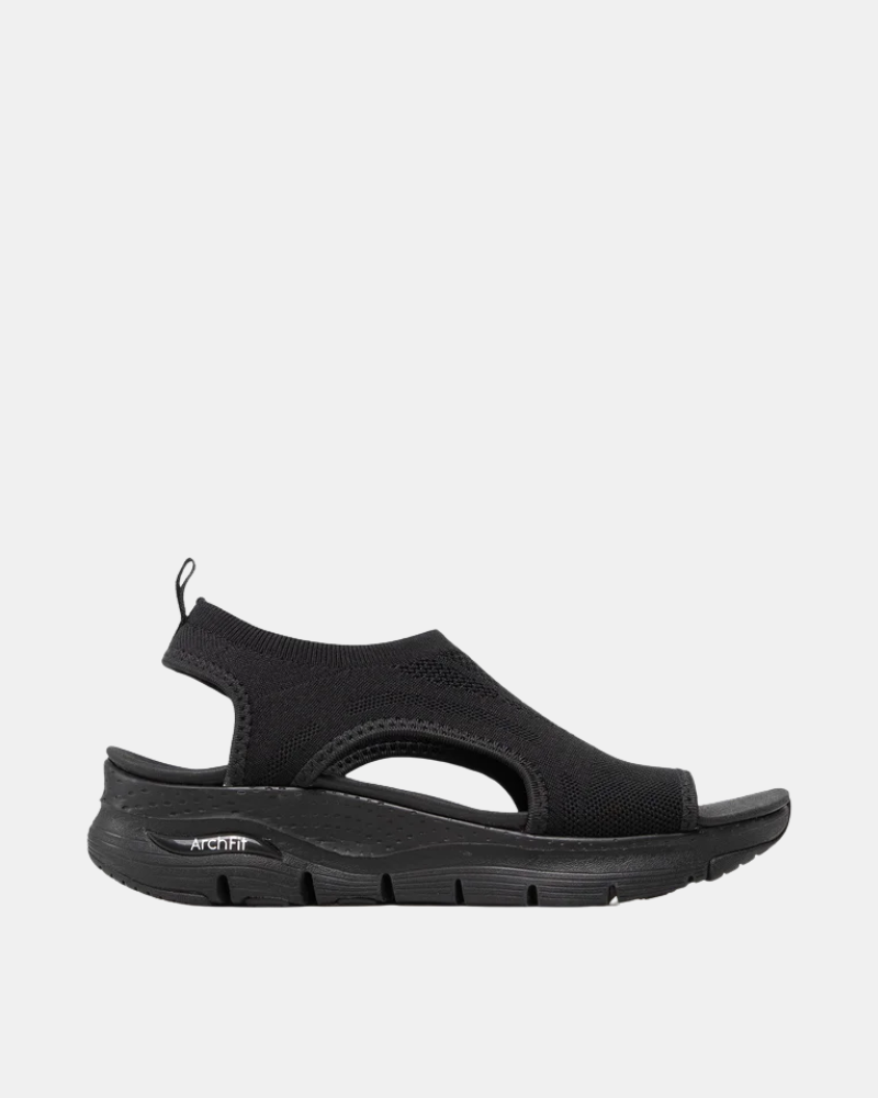 SKECHERS 119236 ARCH FIT CITY CATCH Sandalias Abiertas Mujer Negro