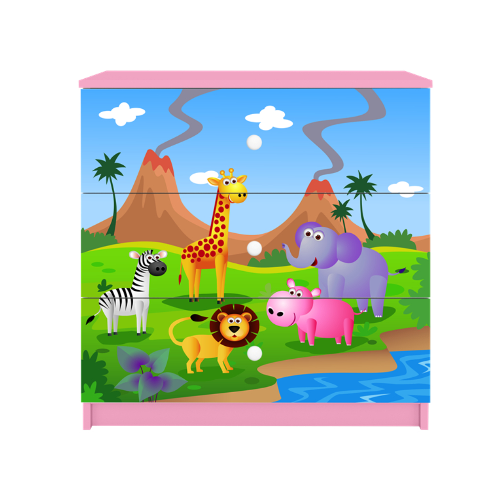 Cómoda Kocot Kids BabyDreams Safari Pink