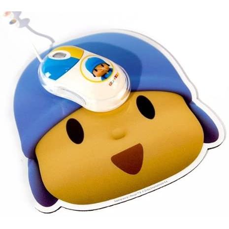 Pocoyo PCY-Bundle-2 - Kit de ratón óptico (USB, 800 dpi, 1.5 Metros) y Alfombrilla