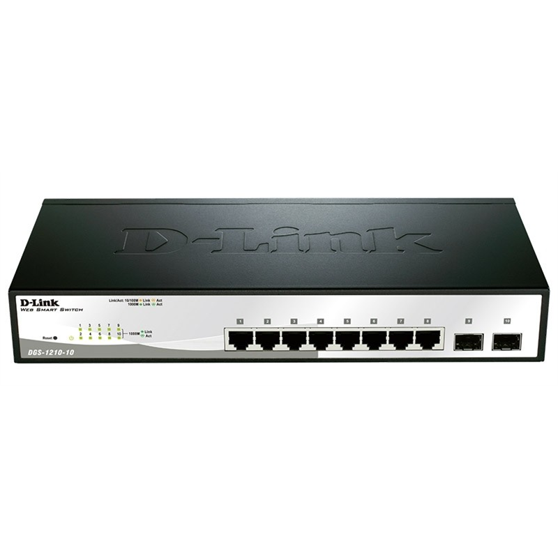 D-Link DGS-1210-10 Switch 10 Puertos Negro