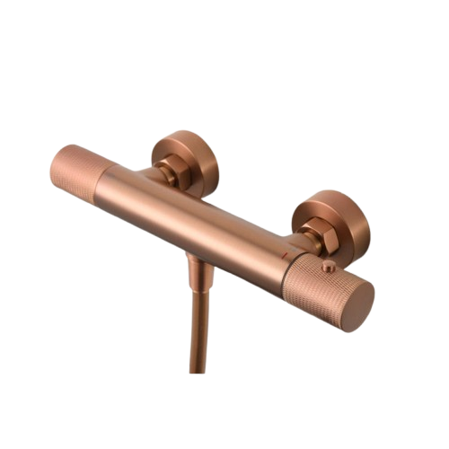 Imex Line BTD038-5ORC grifería termostática de ducha de latón acabado en oro rosa cepillado